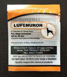 Lufenuron kills flea eggs and larvae