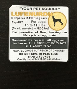 Lufenuron kills flea eggs and larvae