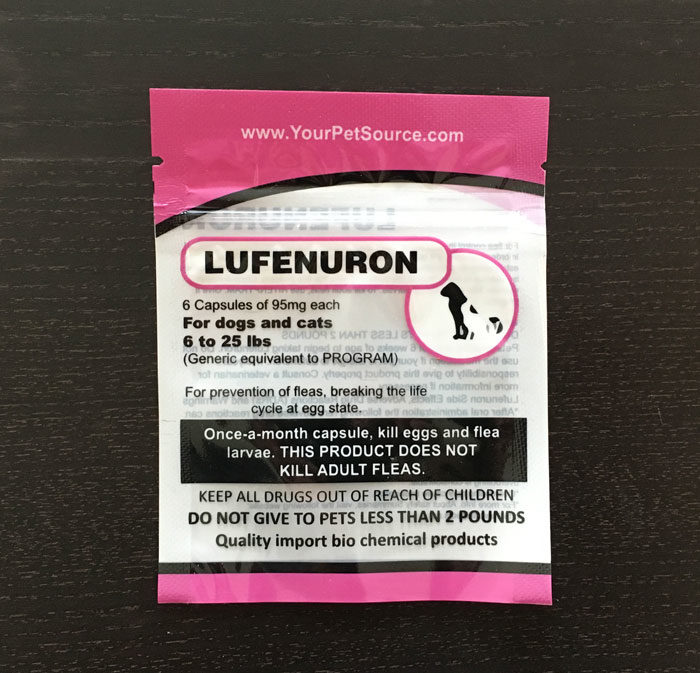 Lufenuron for dogs and cats